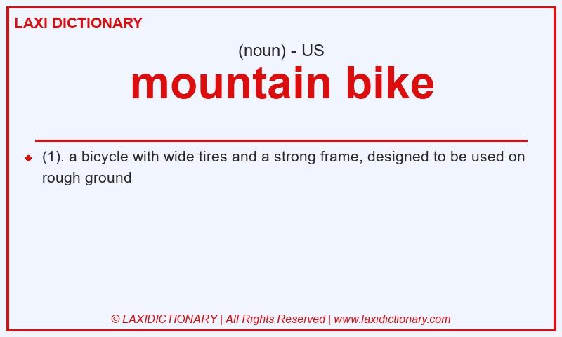 Definition mountain bike in American English