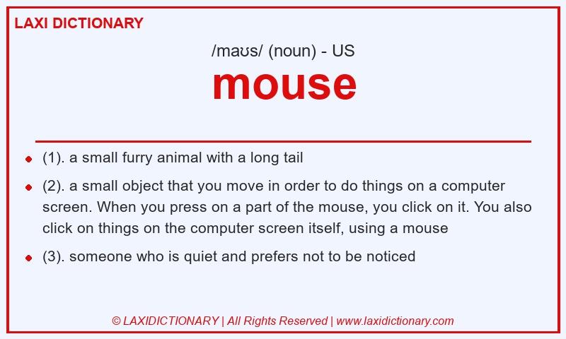 Definition mouse in American English