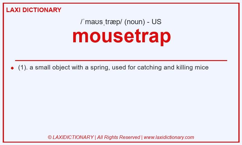 Definition mousetrap in American English