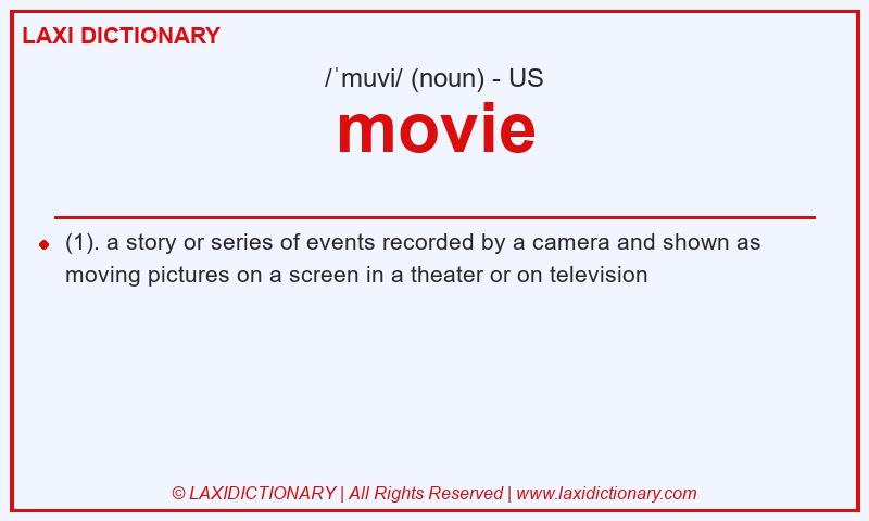 Definition movie in American English