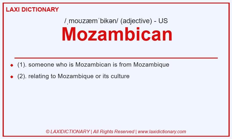 Definition Mozambican in American English