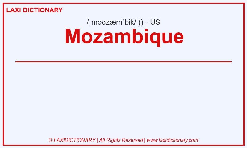 Definition Mozambique in American English