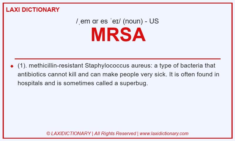 Definition MRSA in American English