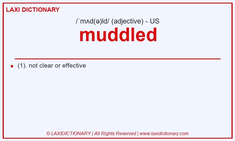 Definition muddled in American English
