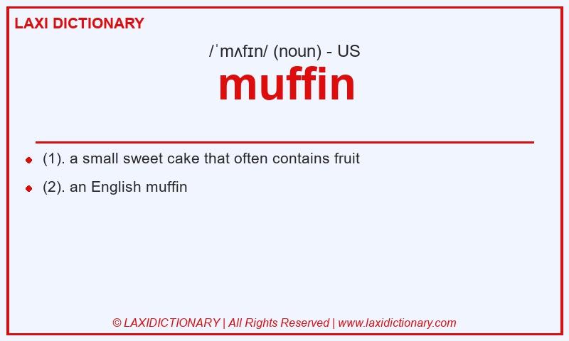 Definition muffin in American English