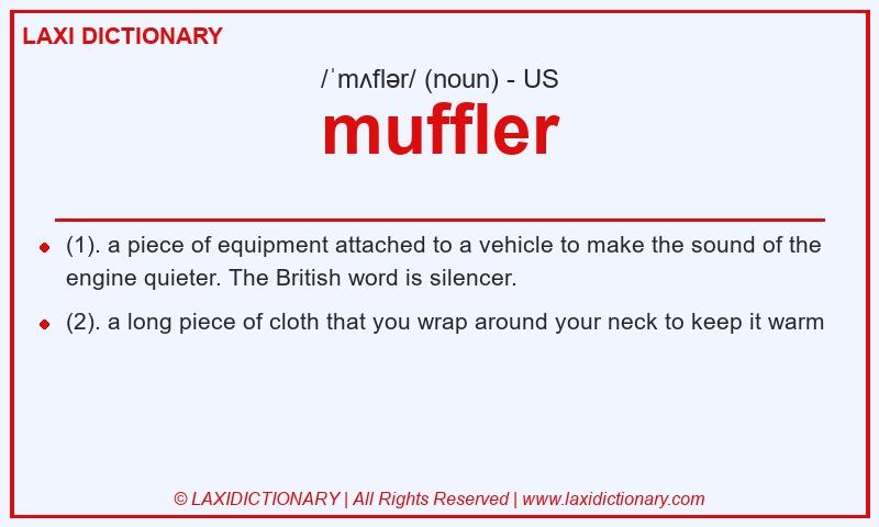 Definition muffler in American English