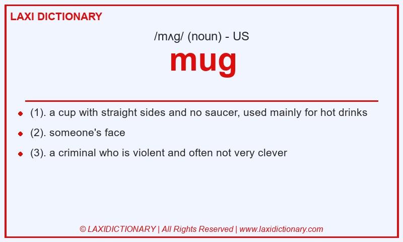 Definition mug in American English