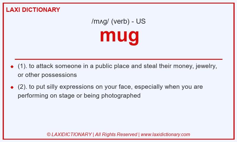 Definition mug in American English