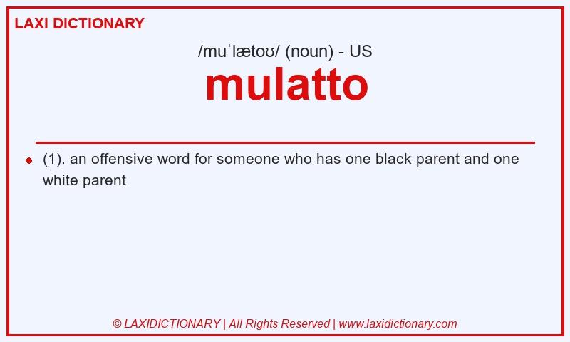Definition mulatto in American English