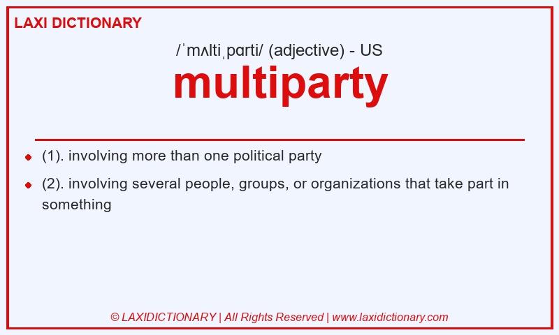 Definition multiparty in American English