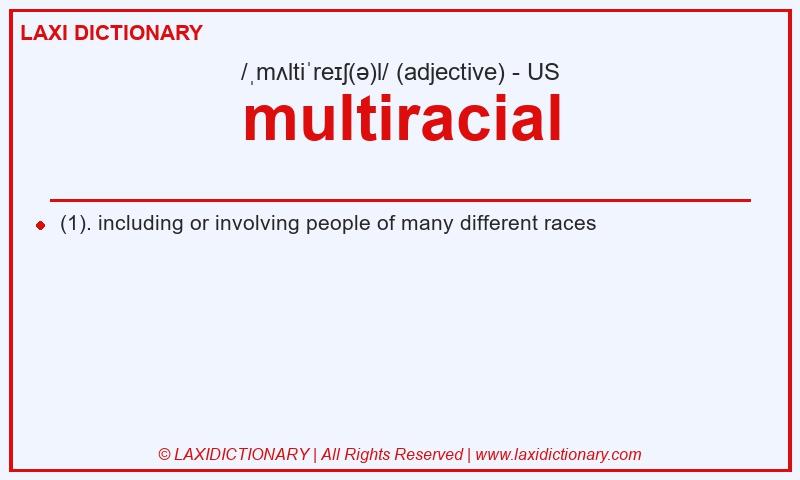 Definition multiracial in American English