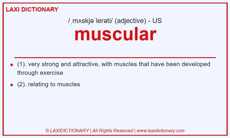 Definition muscular in American English