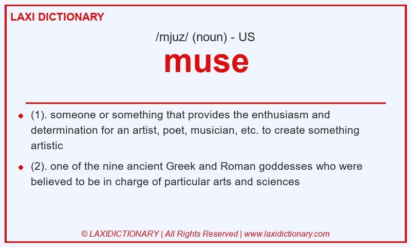 Definition muse in American English