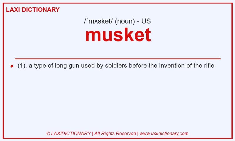 Definition musket in American English