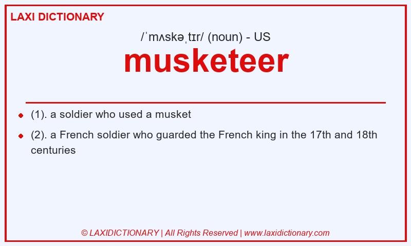 Definition musketeer in American English