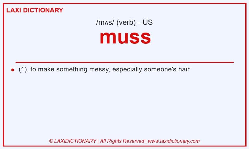 Definition muss in American English