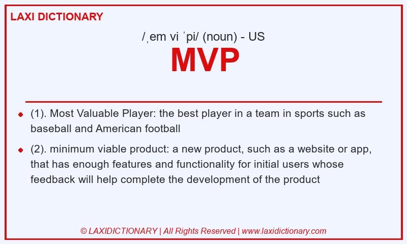 Definition MVP in American English