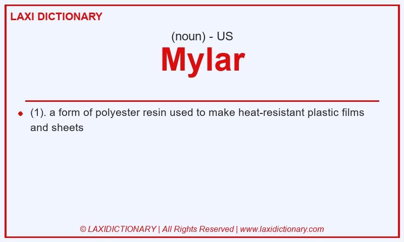 Definition Mylar in American English