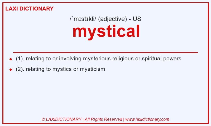 Definition mystical in American English