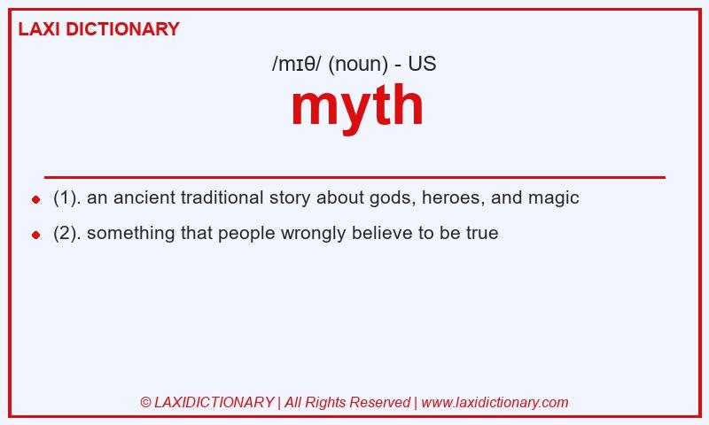 Definition myth in American English