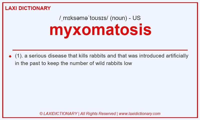 Definition myxomatosis in American English