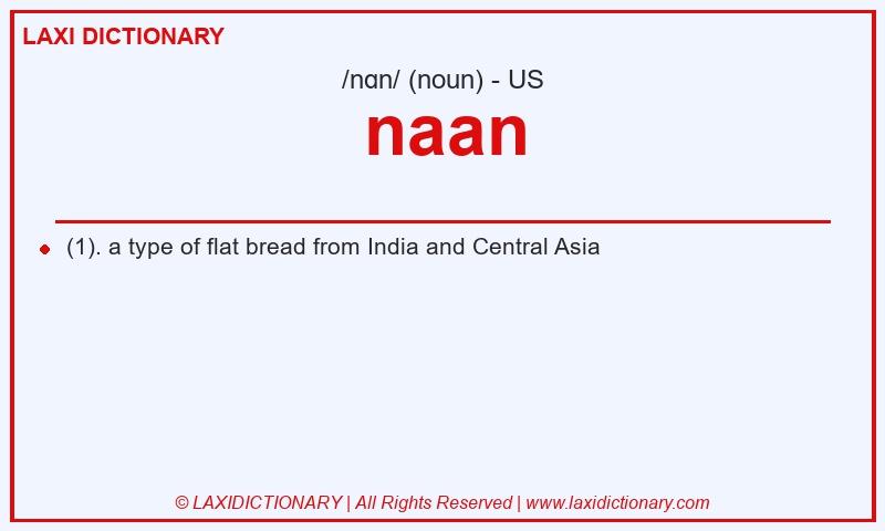 Definition naan in American English