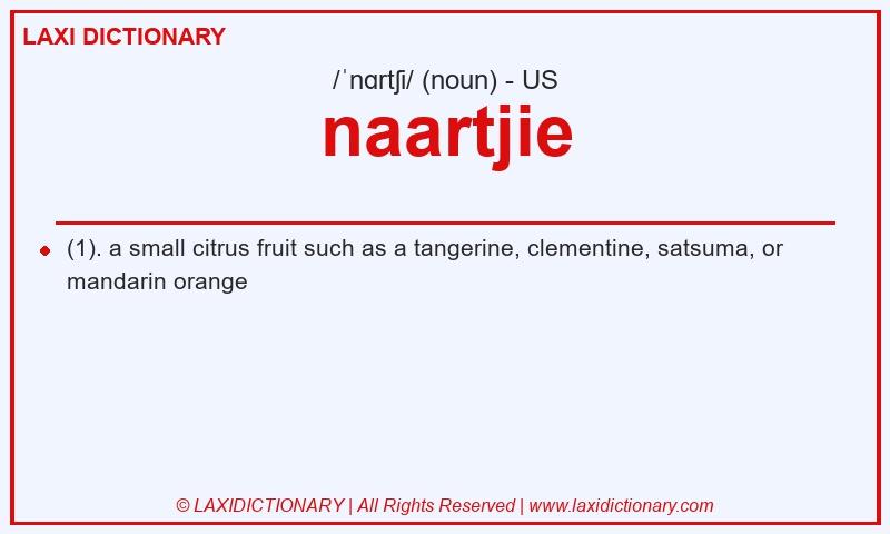 Definition naartjie in American English