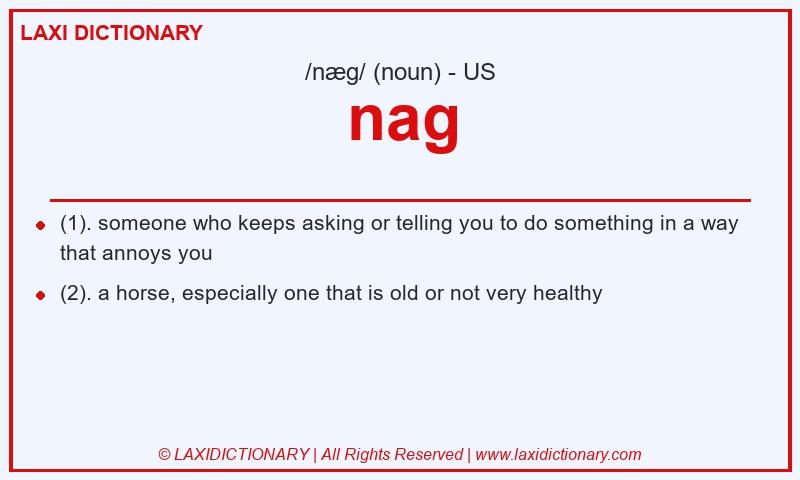Definition nag in American English