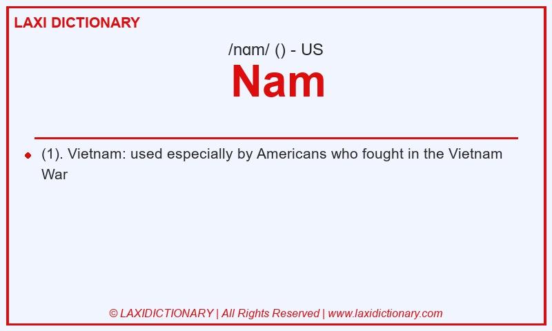 Definition Nam in American English