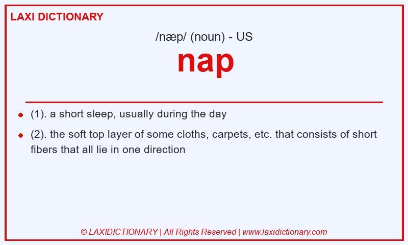 Definition nap in American English