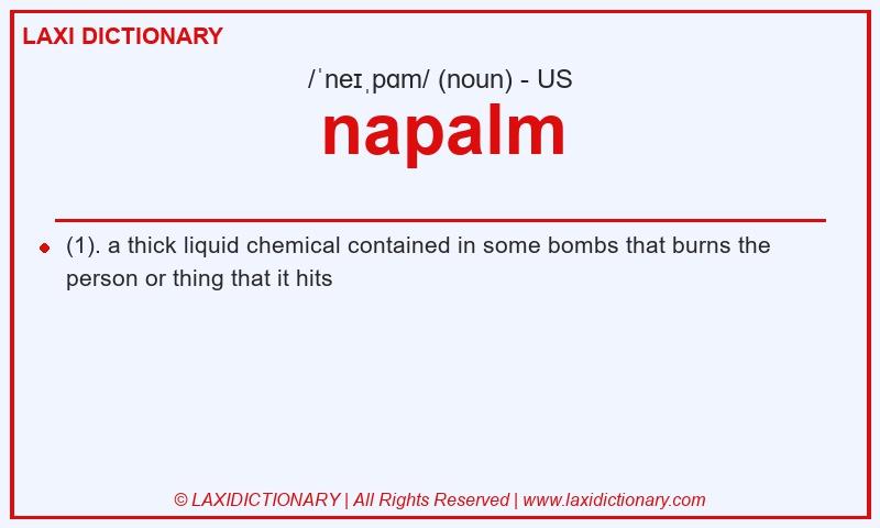 Definition napalm in American English