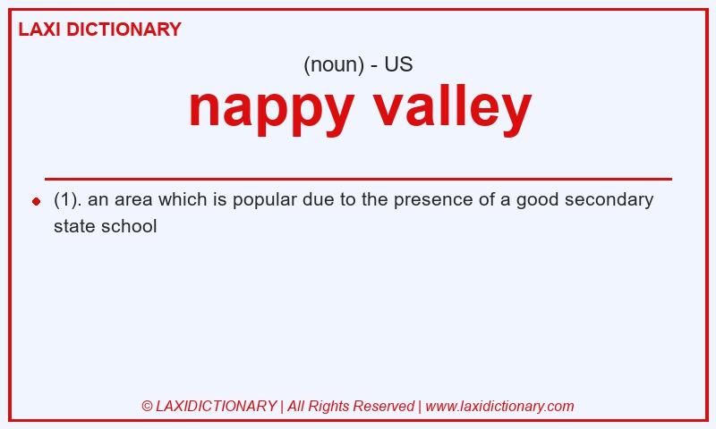 Definition nappy valley in American English