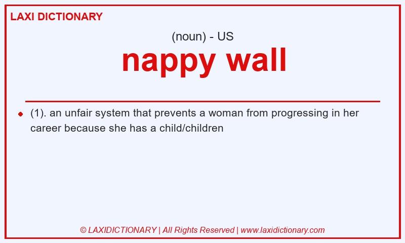 Definition nappy wall in American English