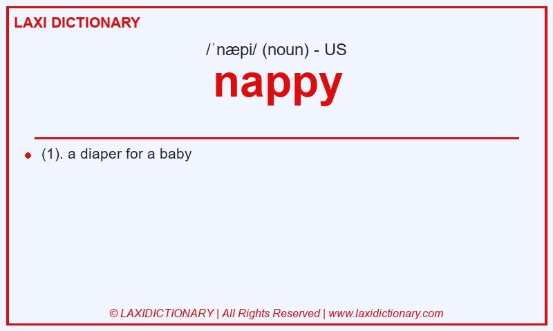 Definition nappy in American English
