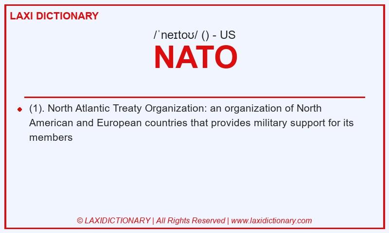 Definition NATO in American English
