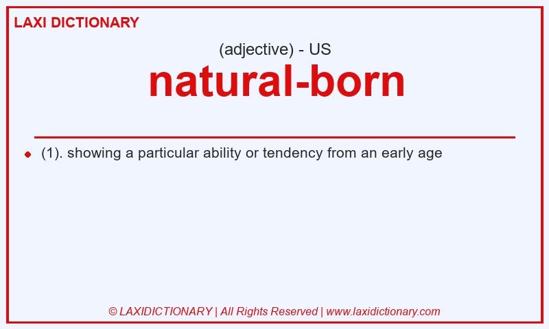 Definition natural-born in American English
