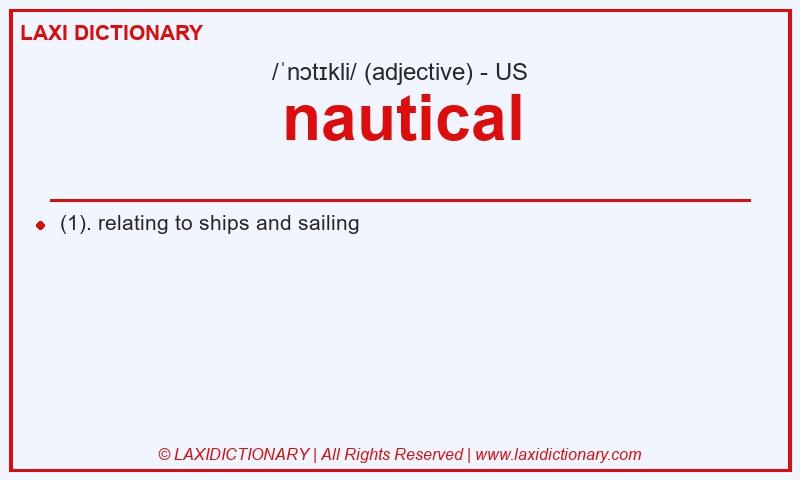 Definition nautical in American English