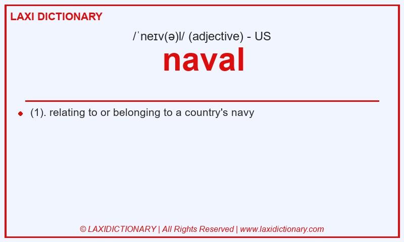 Definition naval in American English