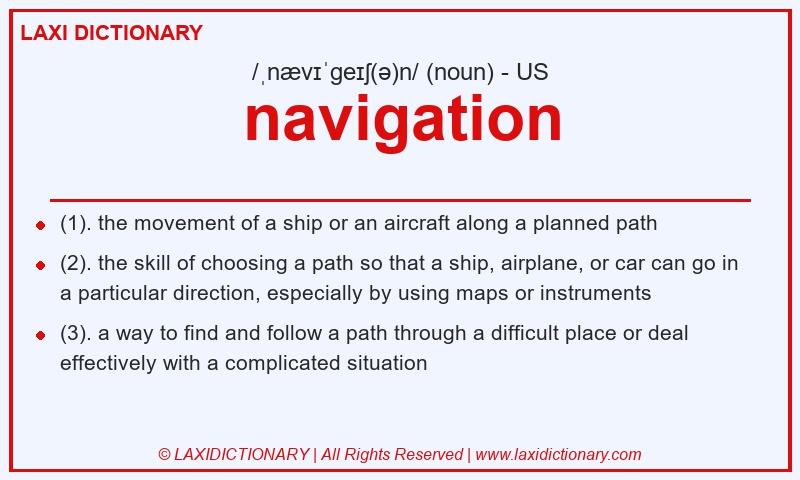Definition navigation in American English