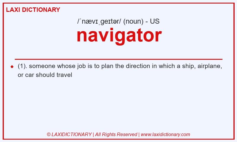 Definition navigator in American English
