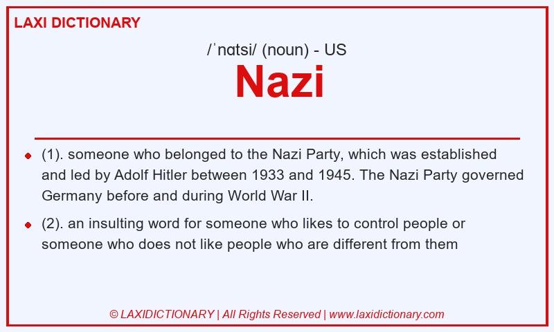 Definition Nazi in American English