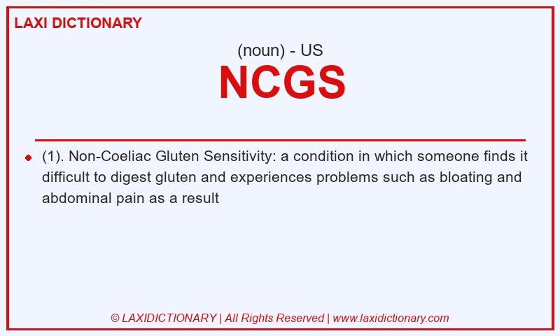 Definition NCGS in American English