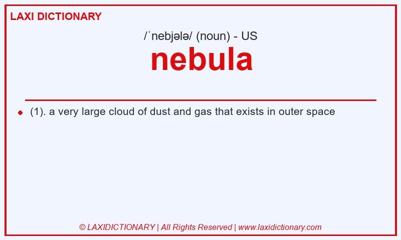 Definition nebula in American English
