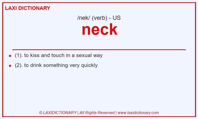 Definition neck in American English