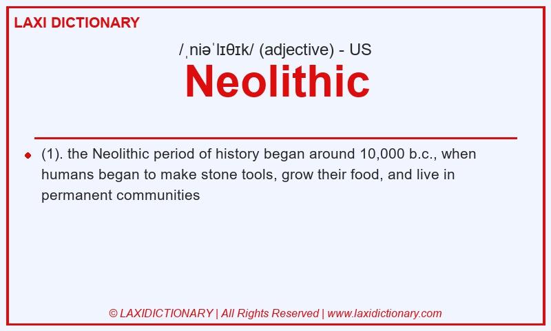 Definition Neolithic in American English