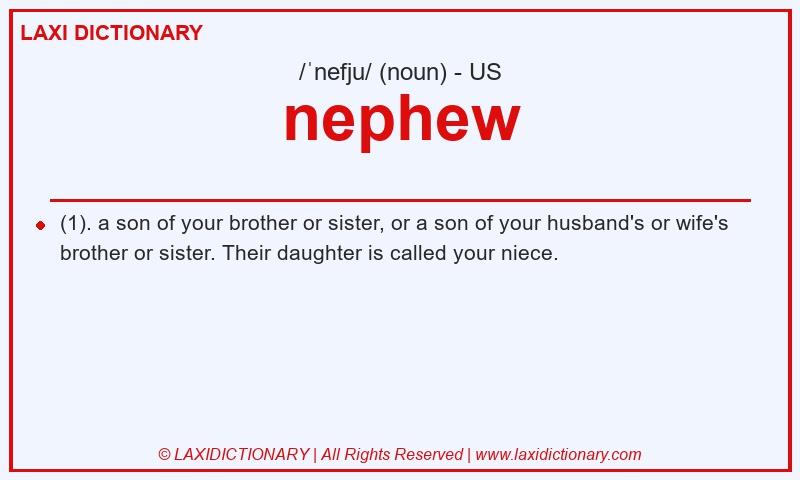 Definition nephew in American English