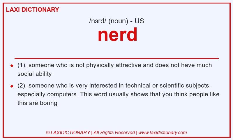 Definition nerd in American English