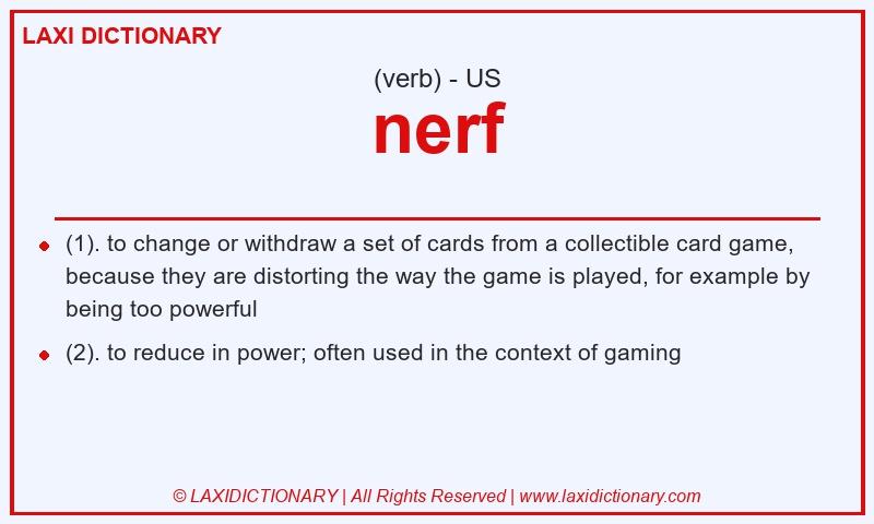 Definition nerf in American English