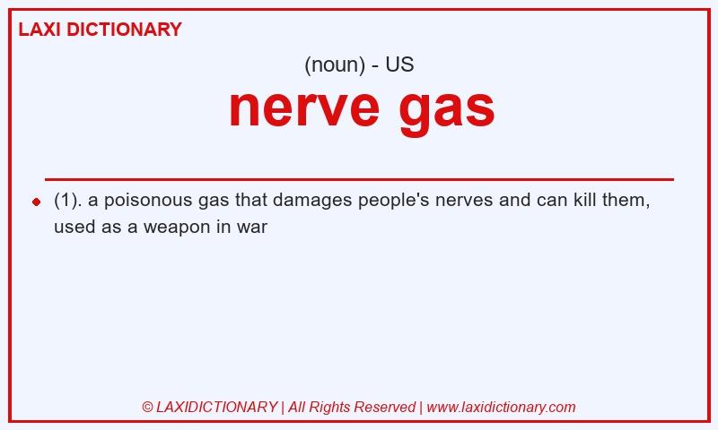 Definition nerve gas in American English