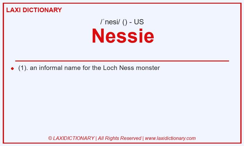 Definition Nessie in American English